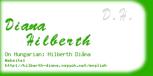 diana hilberth business card